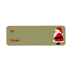 Christmas Santa Labels