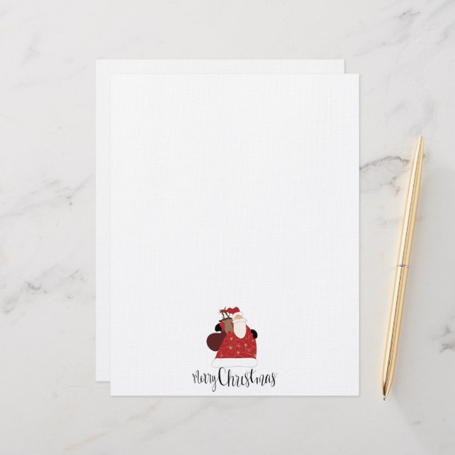 Christmas Santa Letterhead (Front/Back In Situ)