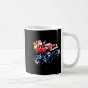 Christmas Santa Monster Truck Xmas Boys Kids Toddl Coffee Mug