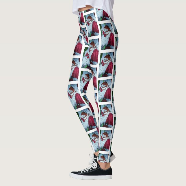 CHRISTMAS SANTA MOUSE  LEGGINGS (Left)