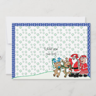 Christmas Santa Mrs Claus Holiday Card
