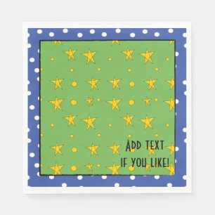 Christmas Santa/Napkin Standard Personalise Napkin