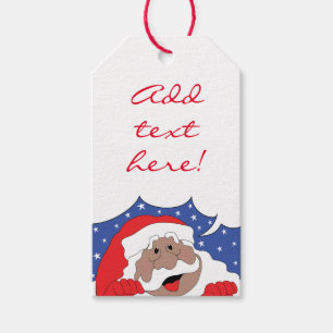 Christmas Santa of Colour Says Gift Tags