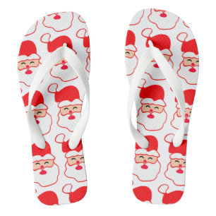 Christmas Santa Pattern Thongs