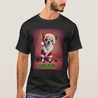 Christmas Santa Paws Men Women Youth Sweatshirt T-Shirt