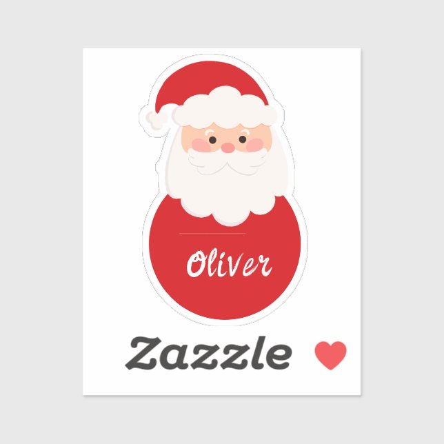 Christmas Santa personalised name kids (Sheet)