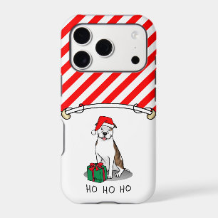 Christmas Santa Pit Bull (lt brindle white 3) Cute