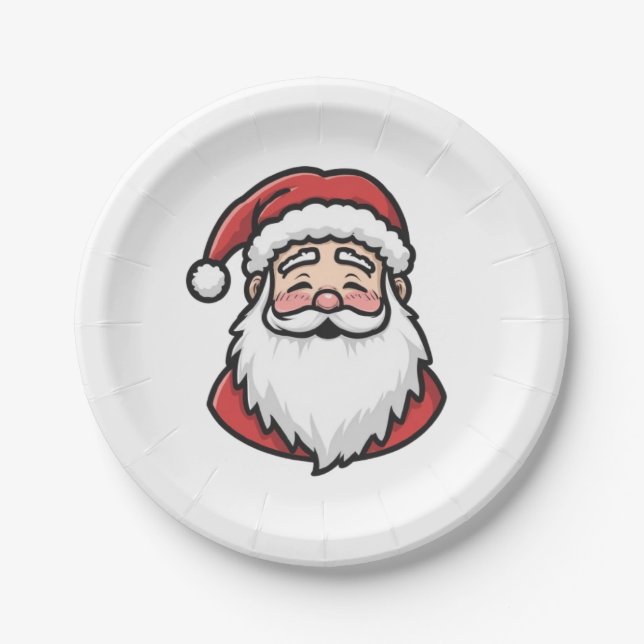 Christmas Santa Plate (Front)