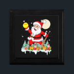 Christmas Santa Playing Softball Presents Gift Box<br><div class="desc">Christmas Santa Playing Softball Presents</div>