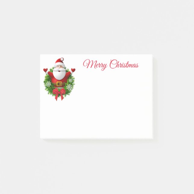 Christmas Santa Post It Notes (Front)