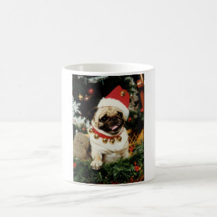 Christmas Santa Pug Mug