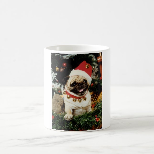 Christmas Santa Pug Mug (Center)