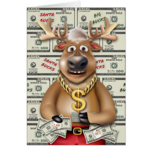 Christmas Santa Reindeer Rudolph Make It Rain