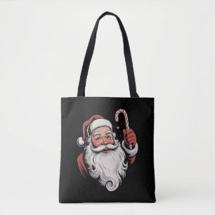 Christmas Santa Retro Gift Vintage Tote Bag