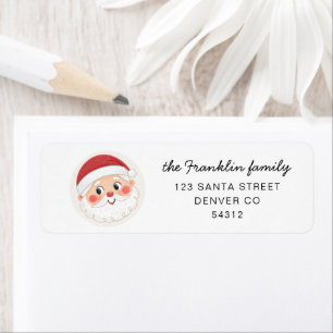 Christmas Santa Return Address Label