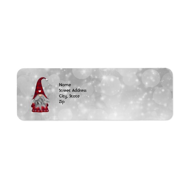 Christmas Santa Return Address Label (Front)