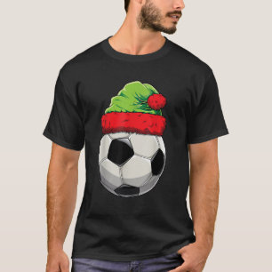 Christmas Santa s Elf Soccer Football theme X mas T-Shirt