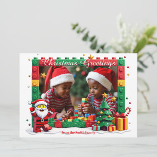  Christmas Santa’s Little Builders card