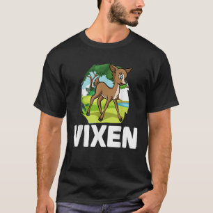 Christmas Santa s Reindeer Lazy Costume Vixen T-Shirt