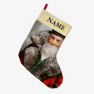 Christmas - Santa - Saint Nicholas 1895 Large Christmas Stocking