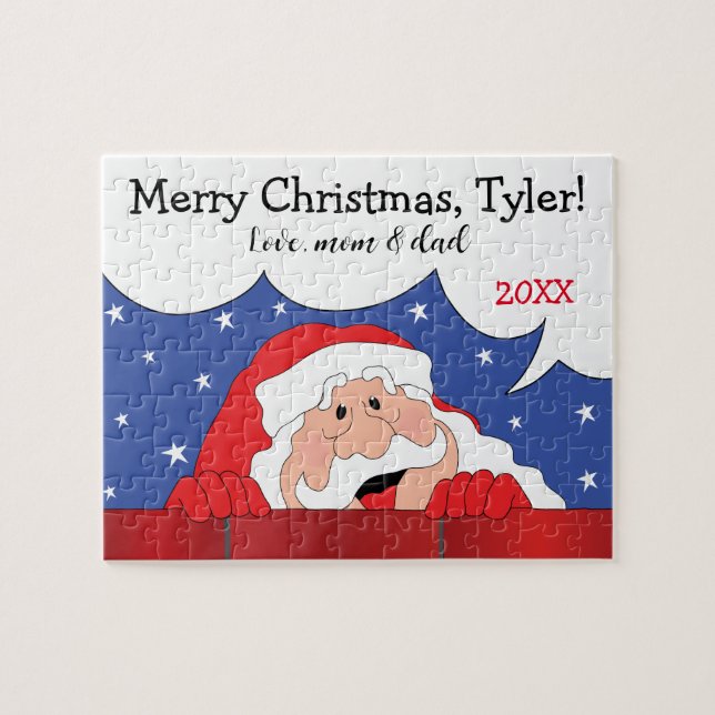Christmas Santa Says Jigsaw Puzzle (Horizontal)