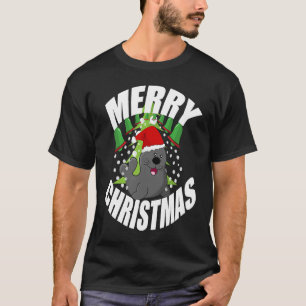 christmas Santa Seal Animal Sea Lion Xmas T-Shirt