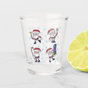 Christmas Santa Shot Glass