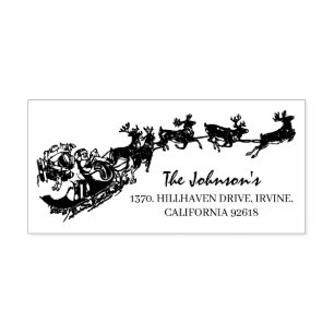 Christmas Santa Sleigh Self-inking Stamp