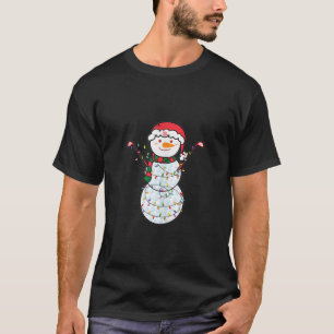Christmas Santa Snowman Golf Ball Hat Light Xmas G T-Shirt