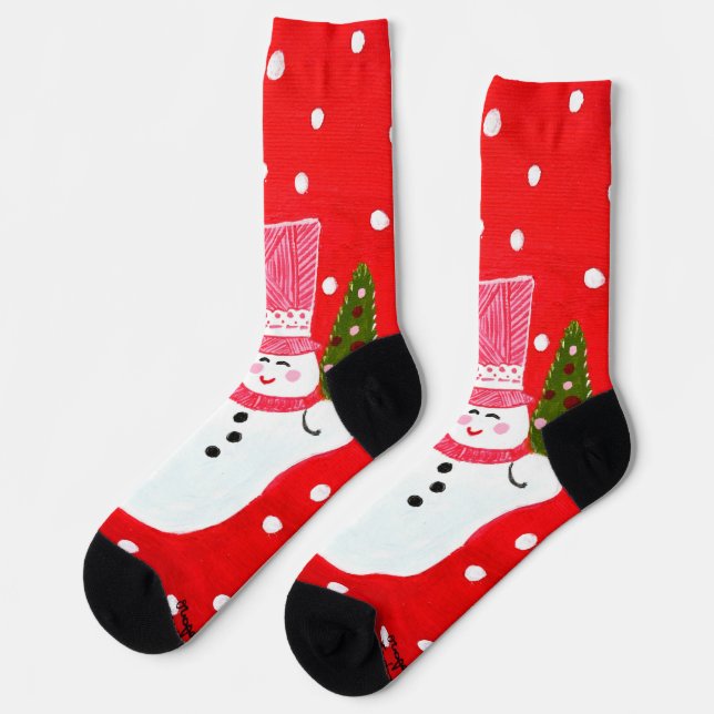 Christmas Santa Socks  (Left)