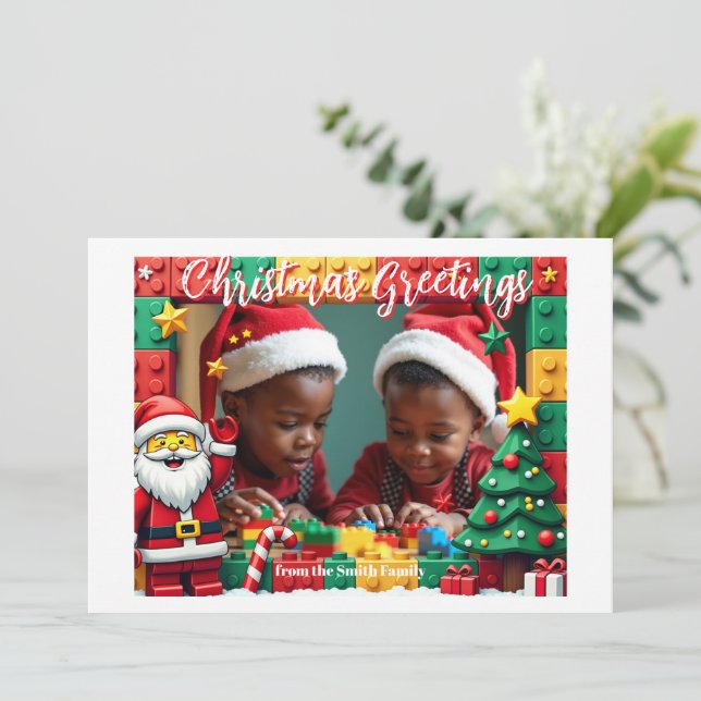  Christmas Santa Stack Surprise card (Standing Front)