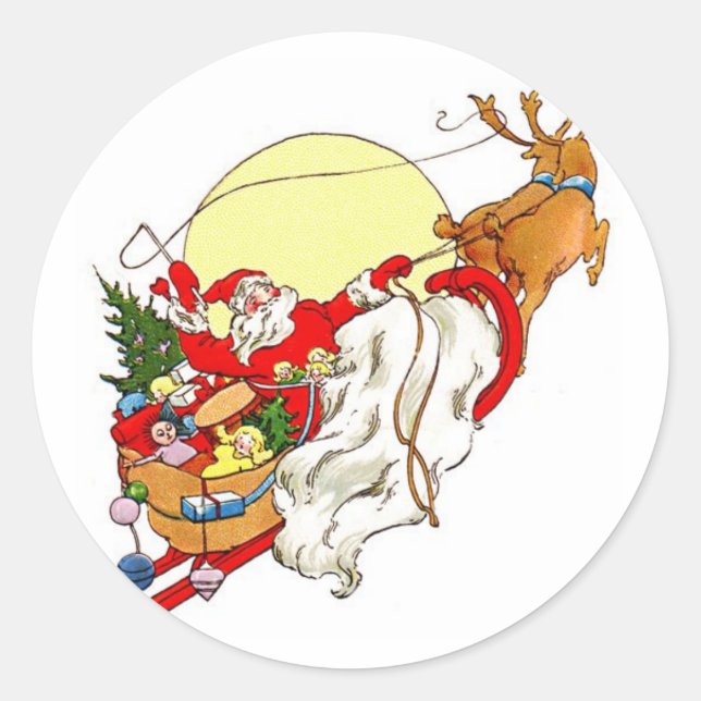 Christmas Santa Sticker (Front)