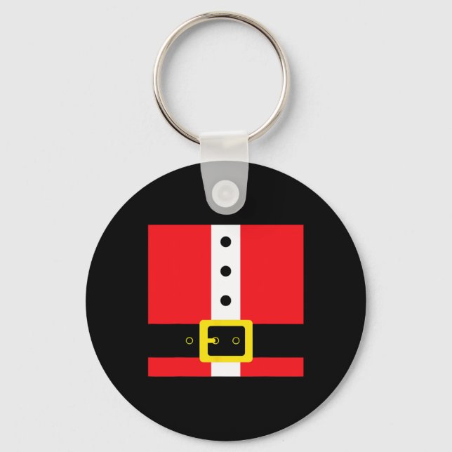 Christmas Santa Suit 4  Key Ring (Front)