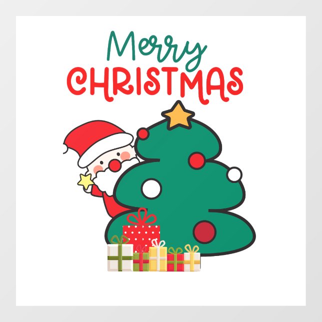 Christmas Santa Tree and Gifts (Sheet)