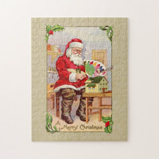 Christmas Santa Vintage Reproduction Jigsaw Puzzle
