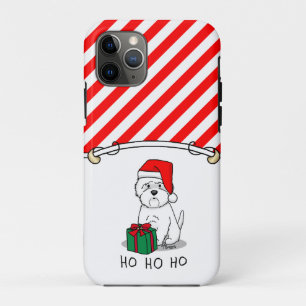 Christmas Santa West Highland White Terrier Westie iPhone 11 Pro Case