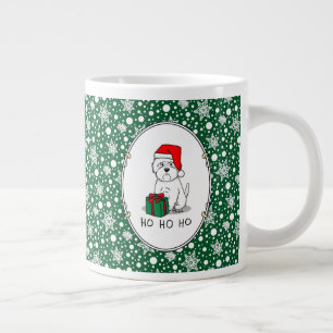 Christmas Santa West Highland White Terrier Westie Large Coffee Mug
