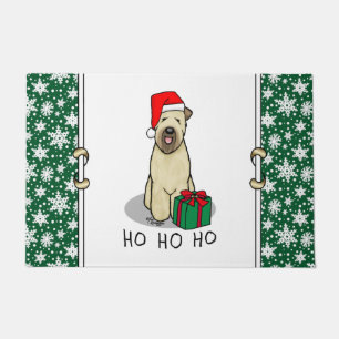 Christmas Santa Wheaten Terrier (wheaten 1b2) Cute Doormat