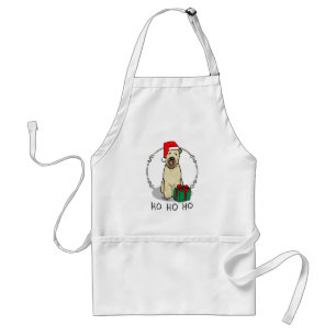 Christmas Santa Wheaten Terrier (wheaten 1b2) Cute Standard Apron