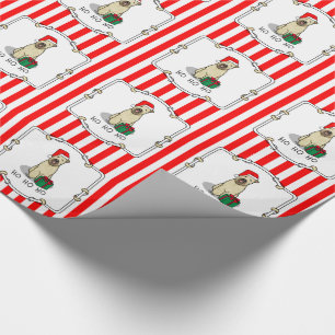 Christmas Santa Wheaten Terrier (wheaten 1b2) Cute Wrapping Paper