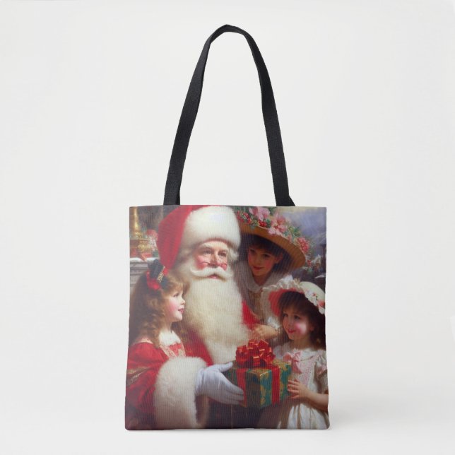 Christmas Santa with Children 1 Tote Bag (Front)