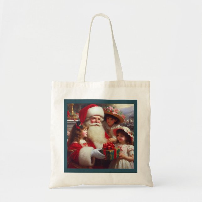 Christmas Santa with Children 1 Tote Bag (Front)