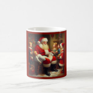 Christmas Santa with Children 3 Coffee Mug