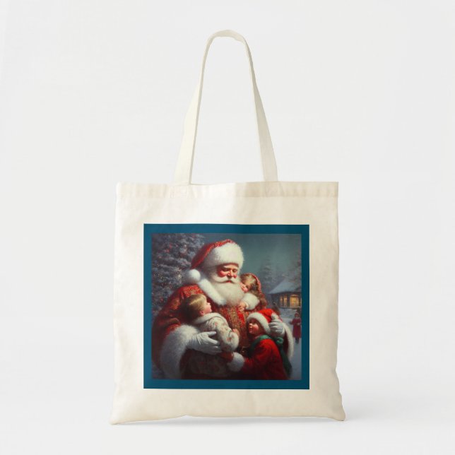 Christmas Santa with Children 4 Tote Bag (Front)
