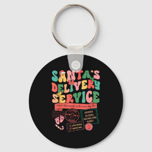 Christmas Santa's Delivery Service L&amp;d Labor D Key Ring