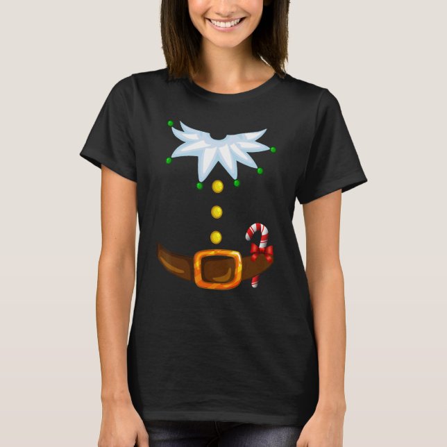 Christmas Santa's Elf Costume Family T-Shirt (Front)