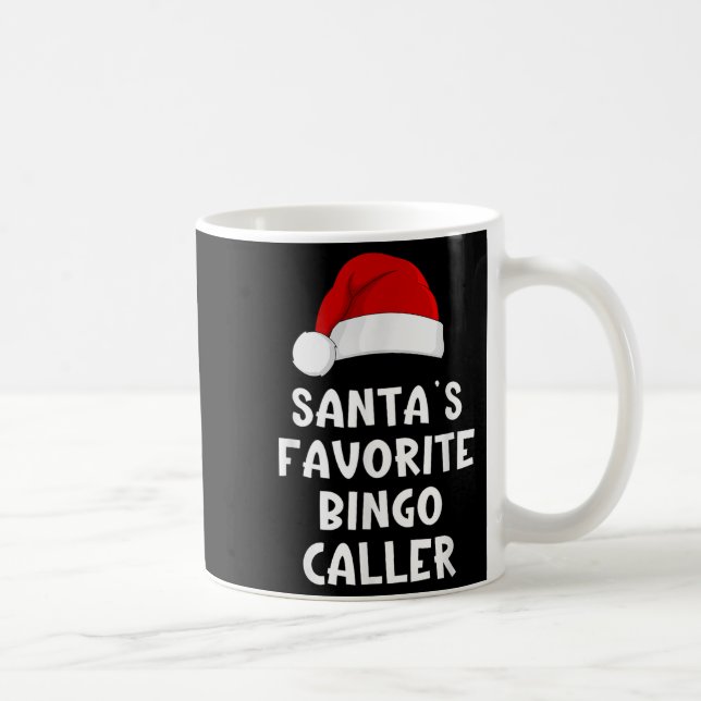 Christmas Santa's Favourite Bingo Caller Funny Xma Coffee Mug (Right)