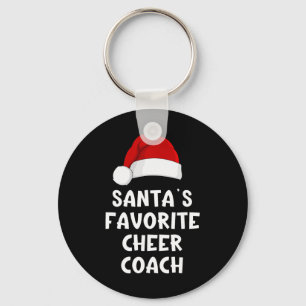 Christmas Santa's Favourite Cheer Coach Funny Chee Key Ring