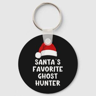Christmas Santa's Favourite Ghost Hunter Funny Xma Key Ring