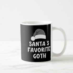 Christmas Santa's Favourite Goth Funny Xmas Pajama Coffee Mug